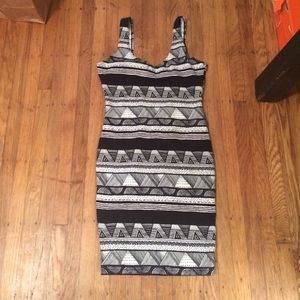 Tribal print mini dress
