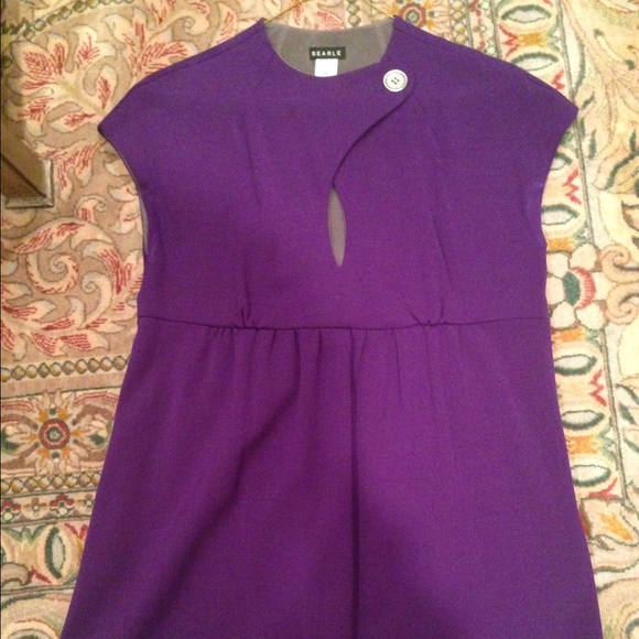 Purple shift dress