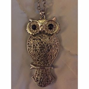 Owl Necklace .