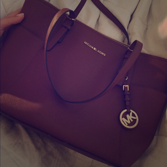 Michael Kors Jet Set Brown Handbag