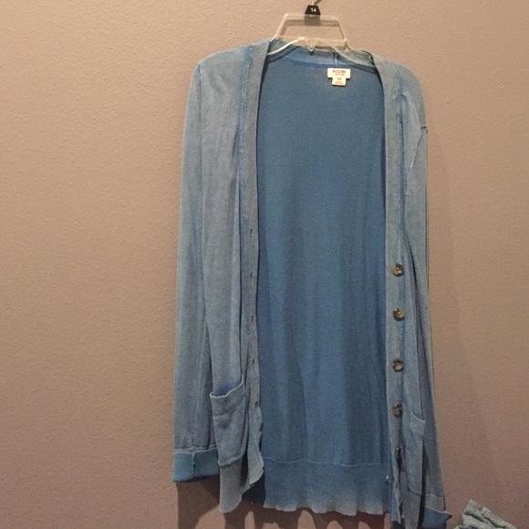 Blue cardigan