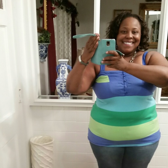 Multicolor Liz Calaiborne Tank