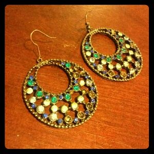 Shades of blue earrings