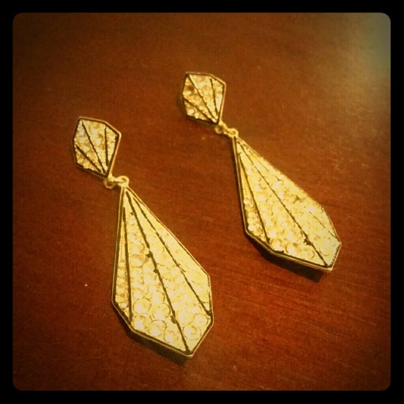 Fancy statement crystal earrings - Picture 1 of 1