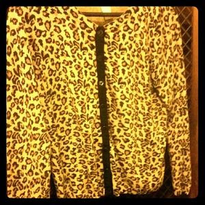 Leopard print cardigan