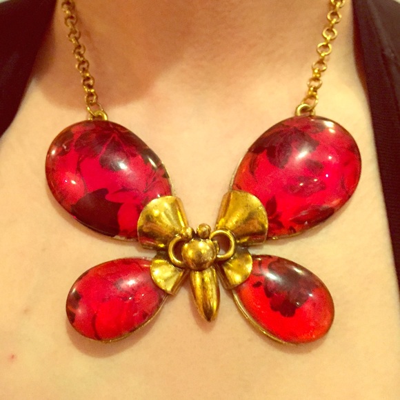South african butterfly necklace