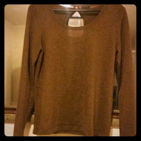 Shimmery bronze long sleeve top - Picture 1 of 3