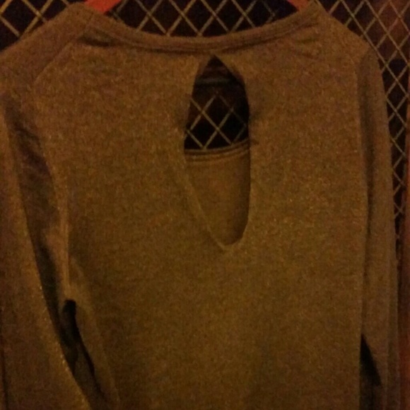 Shimmery bronze long sleeve top - Picture 3 of 3