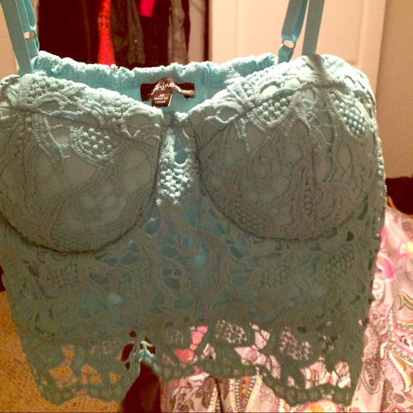 Baby blue bralette