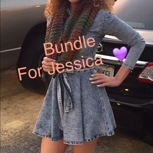 💕Bundle💕 Denim Dress (s) Floral Shorts (m)