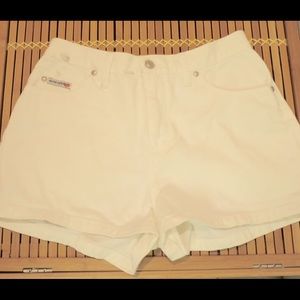 White High Waisted Shorts