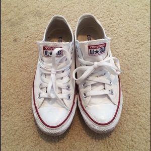 Optic white low top converse