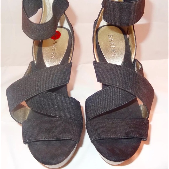 McKinley Bakers Platform Shoes Size 7 Black