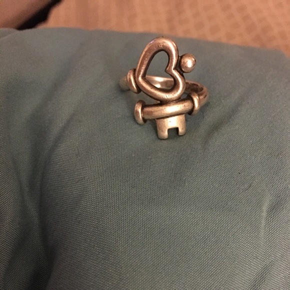 James Avery key to my heart ring