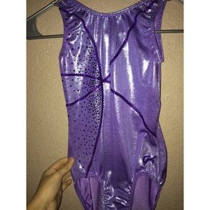 Gk elite sportswear "Lavender Ice" Gymnastic Leo