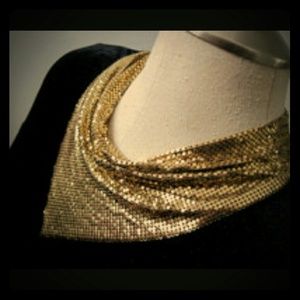 Lydell NYC gold scarf necklace