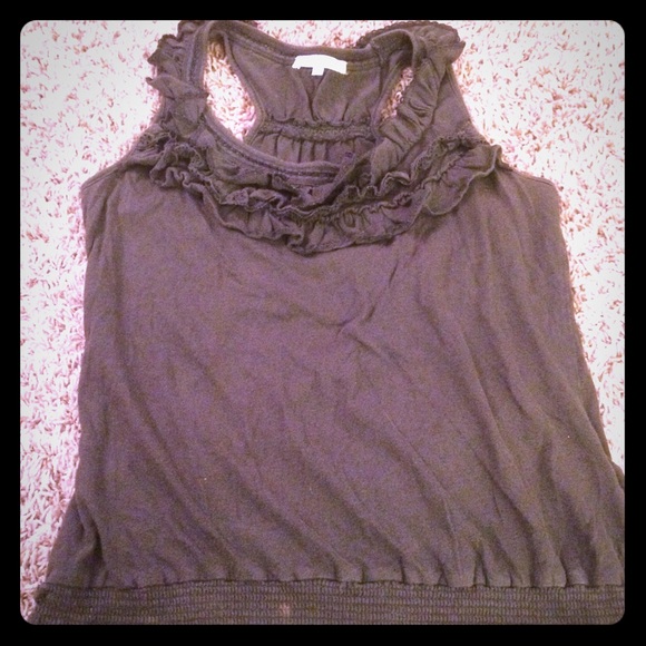 Green dressy tank top - Picture 1 of 3