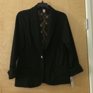 Black lace blazer
