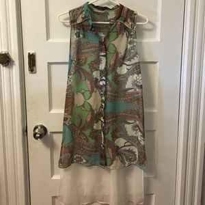 LF Patterned Chiffon Shirt