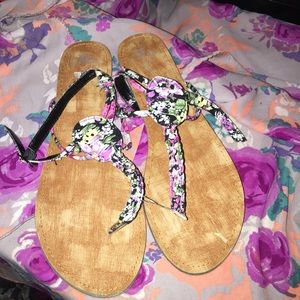 Brand New Floral Sandals