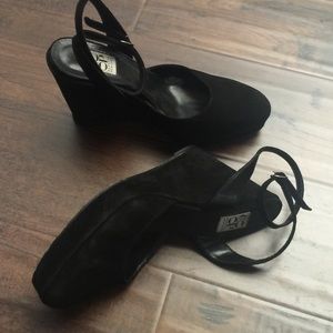 Barneys suede wedges