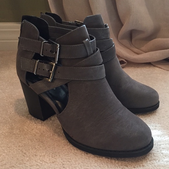 Grey Booties Size 8
