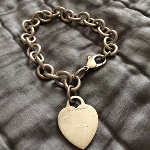 Tiffany and Co. Heart charm bracelet