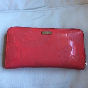 Used Kate spade pink flower wallet