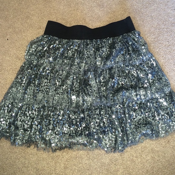 Silver sequin skirt - Picture 1 of 1