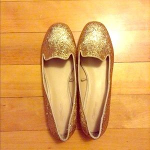Zara gold flats.