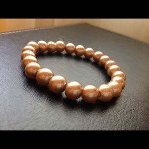Chocolate brown pearl bracelet