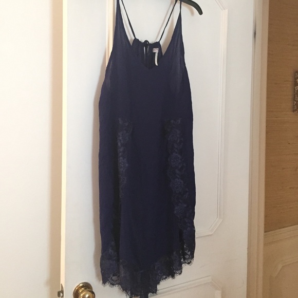 Free People royal blue slip - Picture 4 of 4