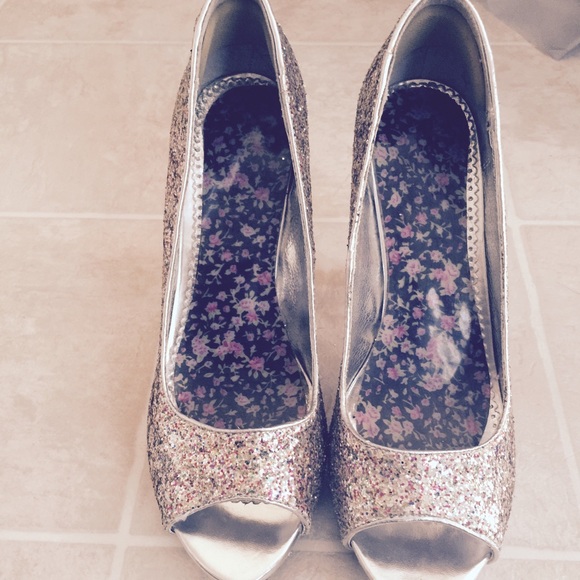 sequin heels