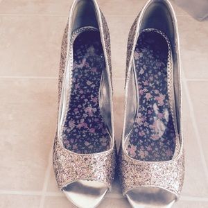 sequin heels
