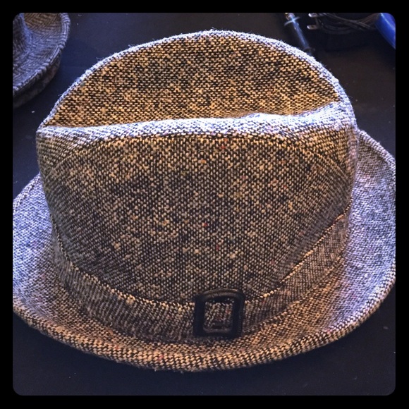 Vintage black & gray fedora- perfect condition!