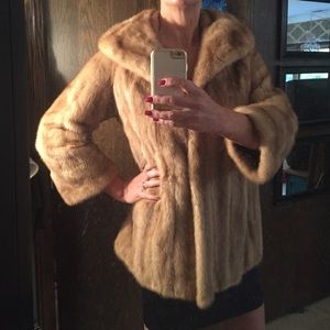 Blond mink jacket