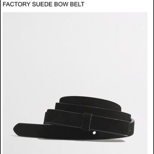 J Crew Suede Bow Belt - SOLD OUT ONLINE - size S
