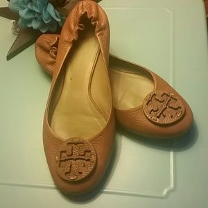Tory Burch Reva Tumbled leather flats