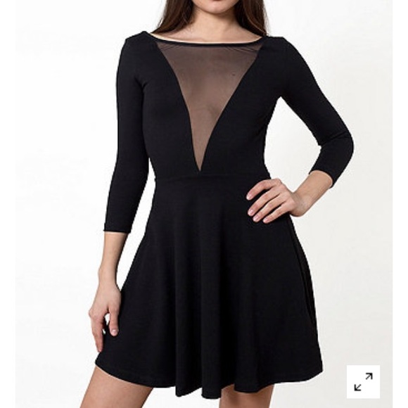 American apparel ponte Gloria v skater dress
