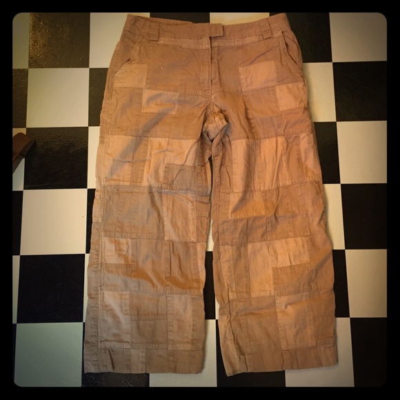 JCrew Patchwork Cropped Chinos.