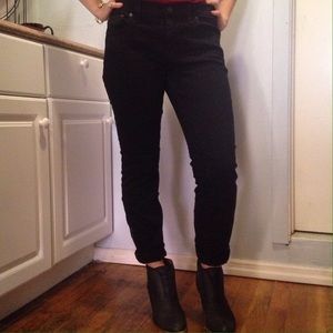 Madewell Black Ankle Zip Jeans