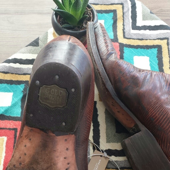 *SOLD* GOLD RUSH COWBOY BOOTS* - Picture 4 of 4