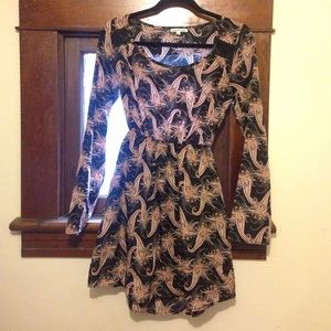 Charlotte Russe boho midi paisley dress small