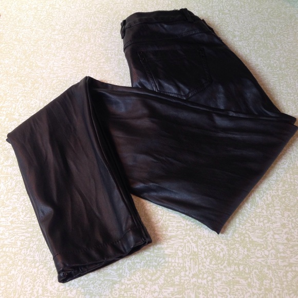 Forever 21 Denim - Forever 21 Faux Leather Pants 100% Polyurethane 4