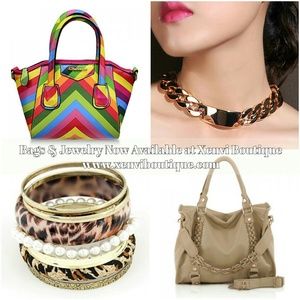 Bag & Jewelry available now www.xenviboutique.com