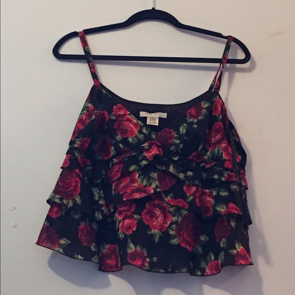 A flowy cropped tank/blouse