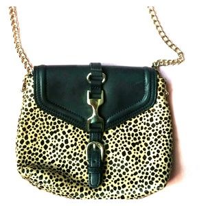 J.Crew Pony Hair Cheetah Print Cross-body Bag