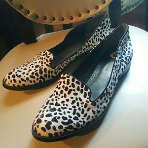 Adrienne Vittadini Cow Suede Flats