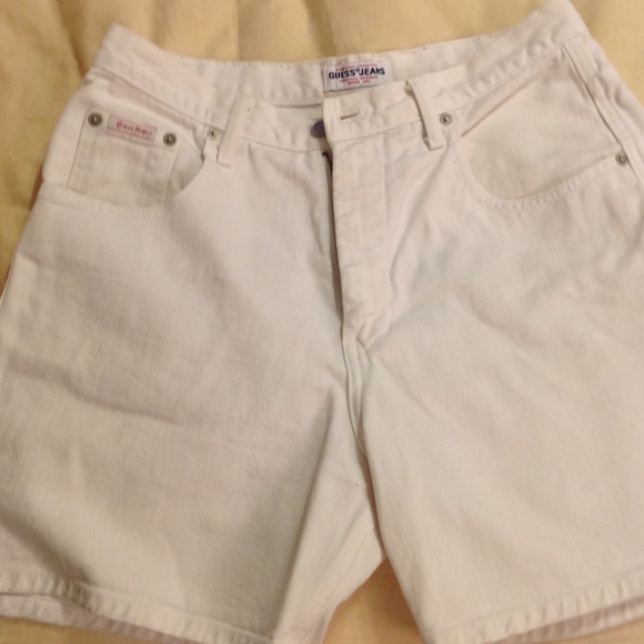 White denim Guess Shorts