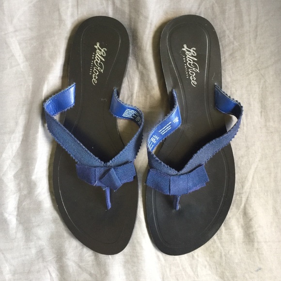 Navy summer sandals